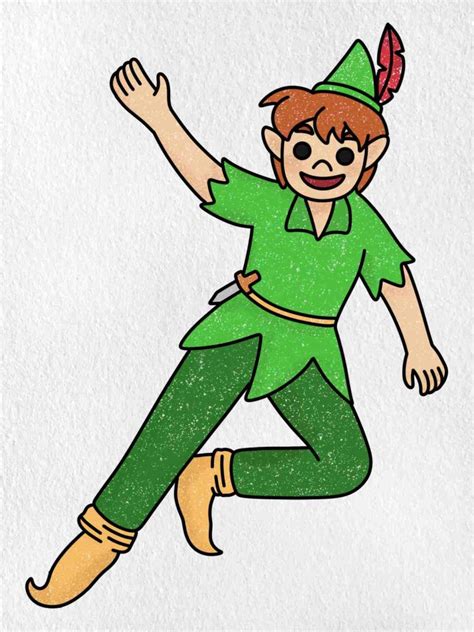 Draw Peter Pan - HelloArtsy