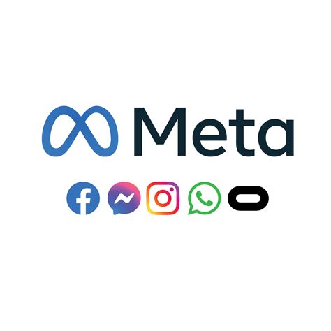 metaverso todas las aplicaciones iconos logotipos, facebook, instagram