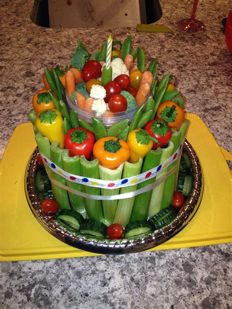 Veggie Cake Fruit Birthday Cake Healthy Birthday Cakes Creative