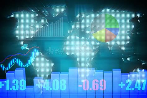 Grafico E Istogramma Del Mercato Azionario Illustrazione Di Stock Illustrazione Di Analisi