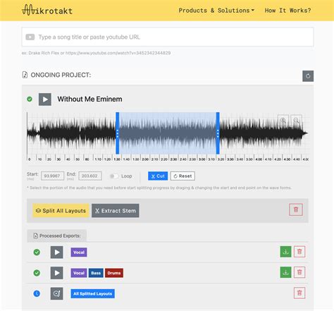 Free AI Audio Splitter Tool & Vocal Remover from youtube (Mikrotakt ...