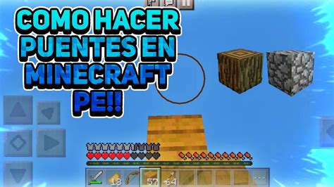 Tutorial Como Hacer Puentes En Minecraft Pe Bedrock F Cil Y R Pido