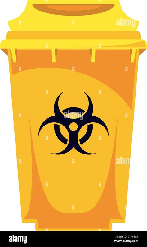 toxic waste bin yellow illustration Stock Vector Image & Art - Alamy