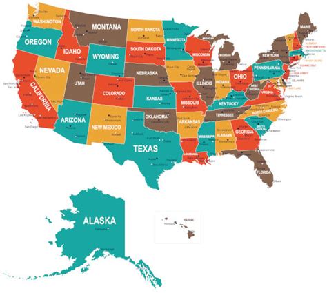 Mapa De Estados Unidos Pol Tico Tienda Mapas