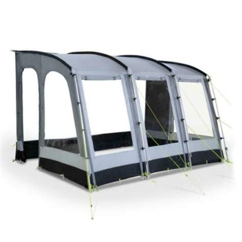 Kampa Rally Pro Classic Poled Caravan Porch Awning Pearl Grey