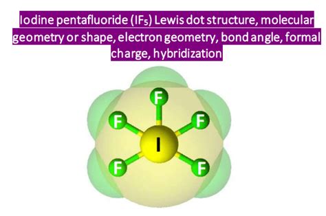 IF5 Lewis structure, molecular geometry, bond angle, hybridization