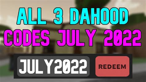 New All Da Hood July 2022 Roblox Working Da Hood Codes Not Expired