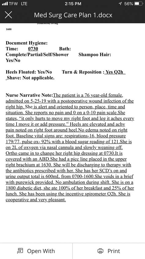 Sample Example Nurse Narrative Note Nursing Notes Examples Home Health Nursing Note Template