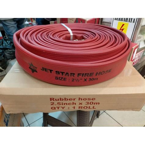 Jual Fire Hose Rubber Red X M Selang Hidran Hydrant Coupling