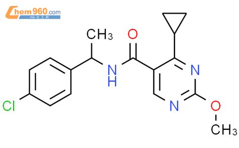 500130 42 7 5 Pyrimidinecarboxamide N 1 4 Chlorophenyl Ethyl 4