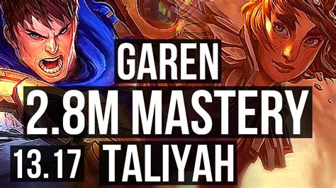 Garen Vs Taliyah Mid M Mastery Na Master Youtube