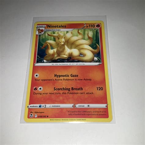 Pok Mon Tcg Ninetales Silver Tempest Regular Uncommon Ebay