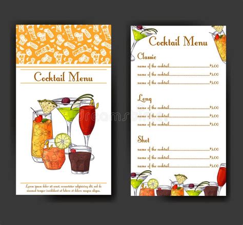 Cocktail Discount Voucher For Cafe Or Restaurant Modern Style With