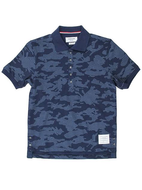 Thom Browne Thom Browne Camo Polo Shirt Mens Tops Shirts Fashion