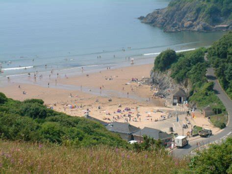 Self catering beach chalet Caswell Bay Mumbles Swansea