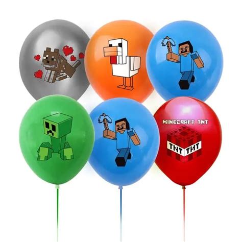 Set Baloane Copii Minecraft Aventura Petrecere Aniversara Latex