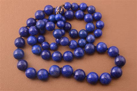 Vintage Necklace With Lapis Lazuli Beads 703a Amanda Appleby