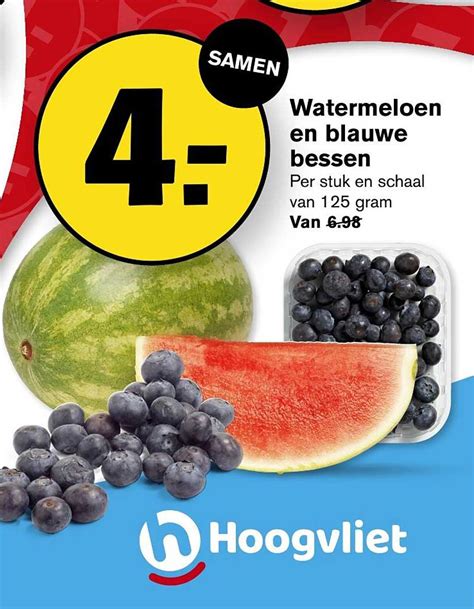 Watermeloen En Blauwe Bessen Aanbieding Bij Hoogvliet Folders Nl