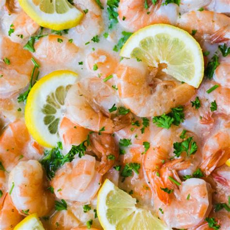 Lemon Garlic Shrimp In White Wine Sauce Kiersten Hickman