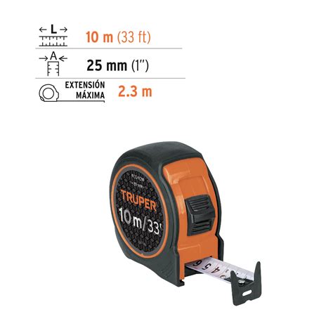 Ficha Tecnica Flex Metro Compacto Contra Impactos M Cinta Mm Truper