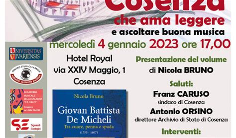 Mercoled Gennaio Alle Ore Al Royal Il Salotto Culturale Di