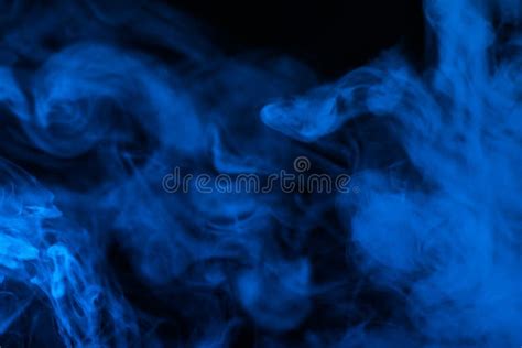 Blue Steam on a Black Background Stock Image - Image of mist, design: 176466591