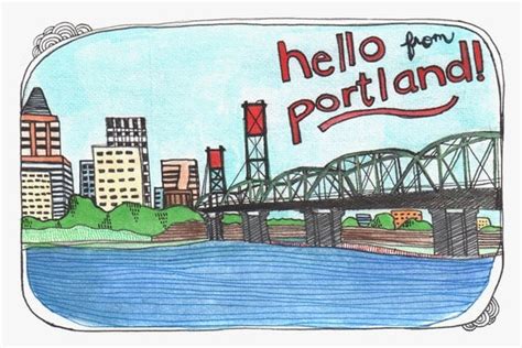 Portland Oregon Postcards Portland Illustrated Cards