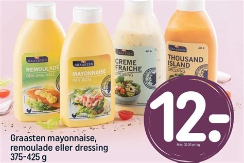 Graasten Mayonnaise Remoulade Eller Dressing G Tilbud Hos Rema