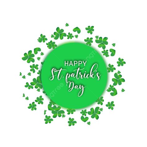 St Patricks Day Vector Hd Png Images Happy St Patricks Day Png Flower Front Patrics Png