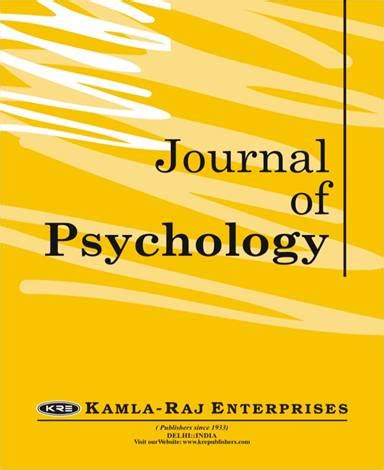 Journals for Free - Journal detail: Journal of Psychology