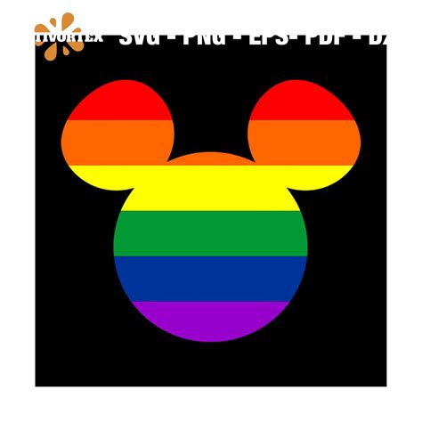 Gay Pride Mickey Mouse Mickey Head Svg LGBT Svg Inspire Uplift
