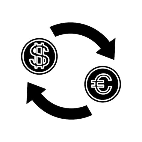 Monedas De D Lar Y Euro Cambio De Moneda Elemento De Rotaci N De Dinero