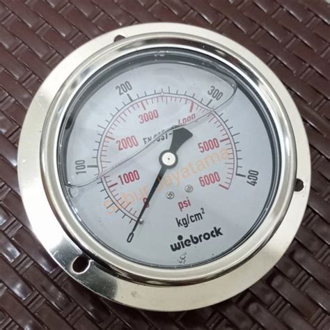 Jual Pressure Gauge Payung Stainless 2 1 2 Inchi 400 Bar 6000 Psi