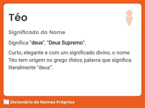 O Que Significa Téo - Significado do nome Téo - Dicionário de Nomes Próprios