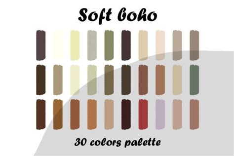 Soft Boho Procreate Color Palette Graphic By Blacbidigital · Creative Fabrica