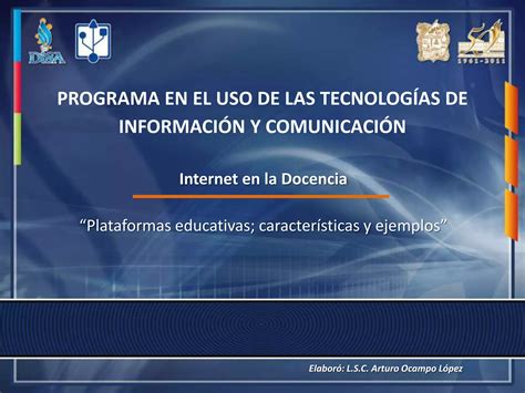 Plataformas Educativas Concepto Características Y Ejemplos Ppt