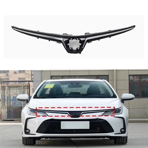 Car Front Upper Grille Grill Front Bumper Racing Grill Hood Cover For Toyota Corolla 2020