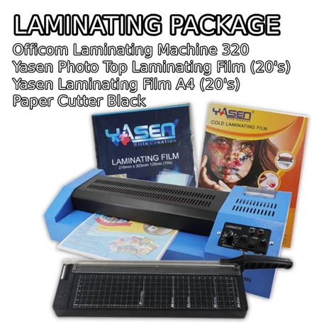 Officom A3 A4 Heavy Duty Laminator Hot Cold Reverse 320H Laminating