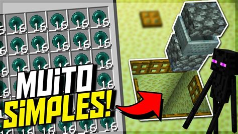 A Farm Mais FÁcil De Enderman Do Minecraft Bedrock Tutorial Youtube