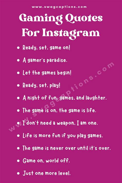 Game Quotes for Instagram