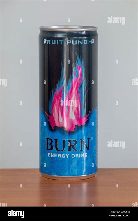 Pruszcz Gdanski Poland April 1 2024 Can Of Burn Energy Drink Fruit