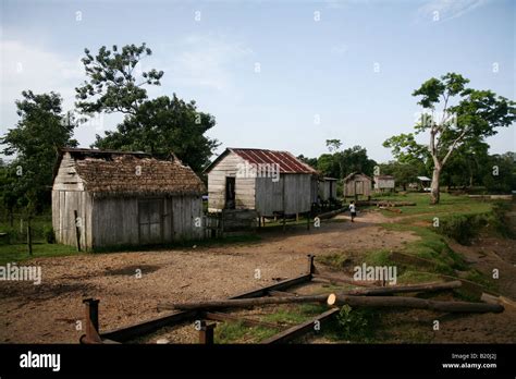 Houses In Ahuas La Mosquitia Honduras Stock Photo Alamy