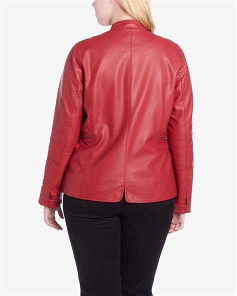 Plus Size Faux Leather Moto Jacket Plus Sizes Reitmans