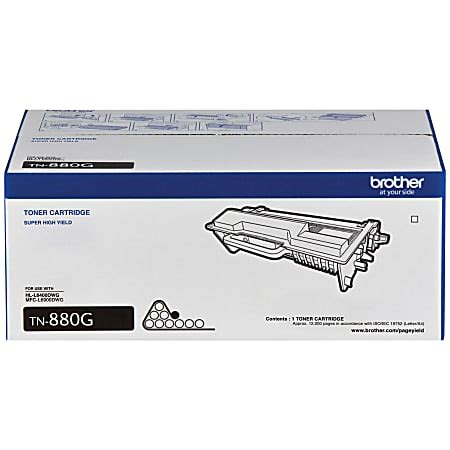 Brother TN 880 Black Extended High Yield Toner Cartridge TN 880G