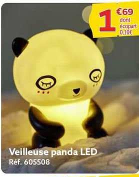 Promo Veilleuse Panda Led Chez Gifi Icatalogue Fr