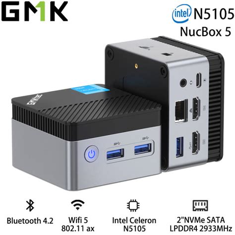 Gmktec Kb5 Mini Pc Windows 11 Pro Intel 11th Gen N5105 10nm 8gb Ram 128