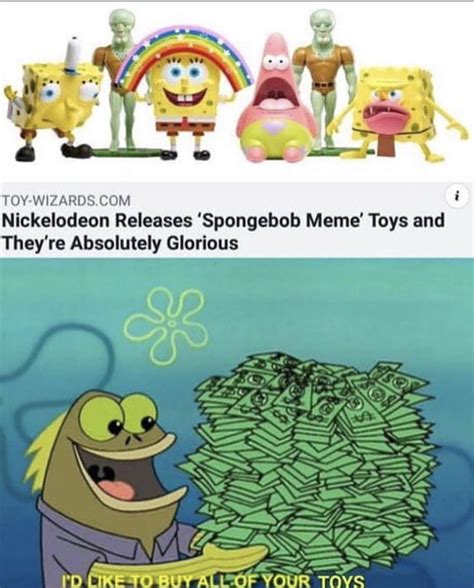 Take My Money Meme Spongebob - canvas-cave