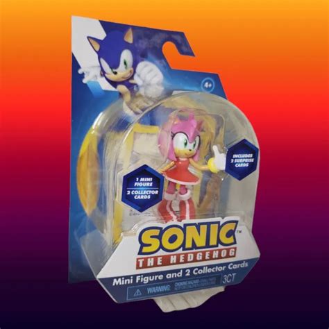 Sonic The Hedgehog Amy Action Figure 25” 2 Collector Cards Sega New