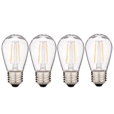 S14 LED Filament Bulbs | Sun Warm White Patio Light Replacement Bulbs ...