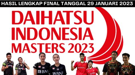 Hasil Final Indonesia Master Hari Ini Jonathan Christie Juara